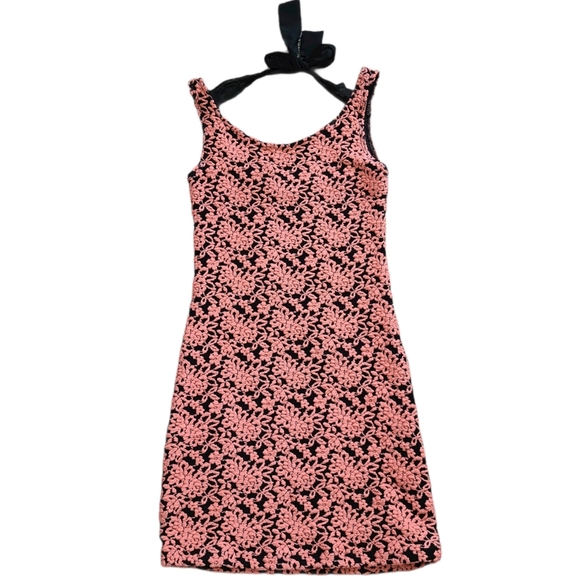 B_ Envied floral lace mini dress Pink a - Picture 3 of 8